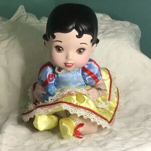 Disney Blue and Yellow Baby Snow White Porcelain Doll